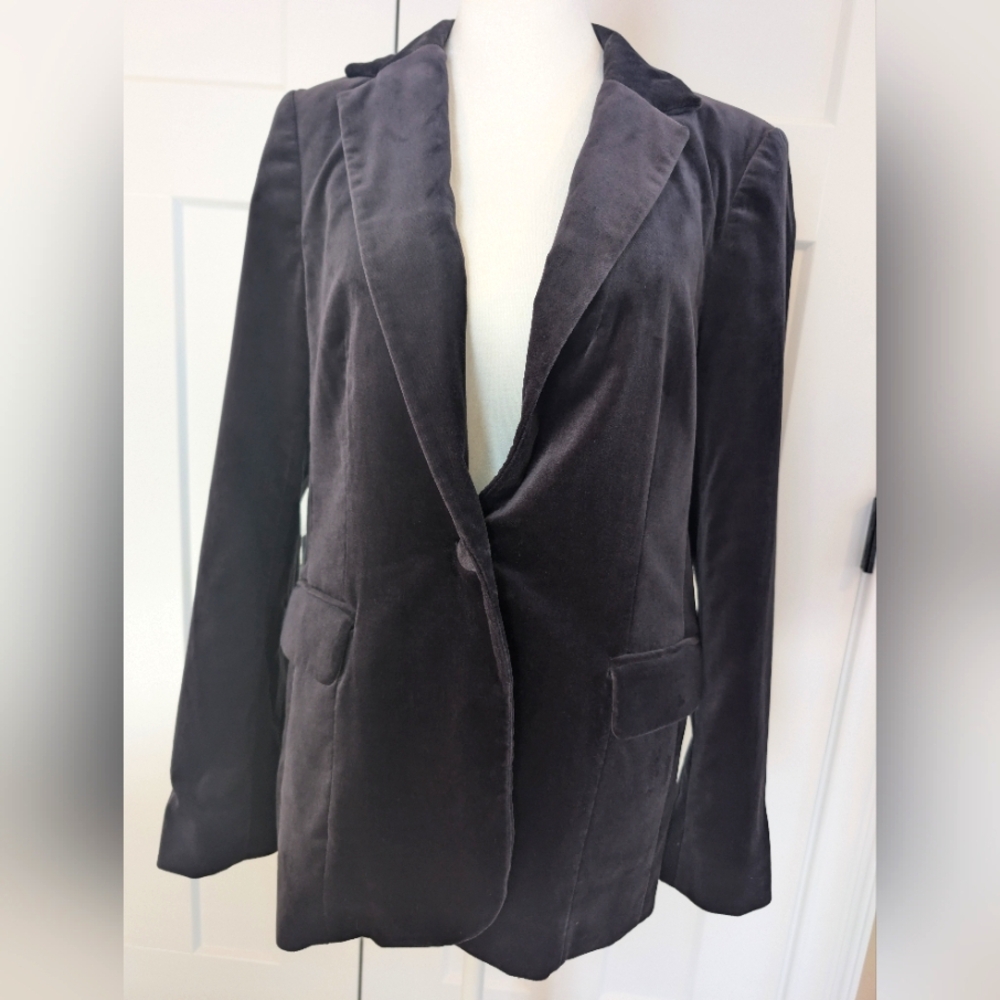 Frame Velvet Charcol Blazer size 8